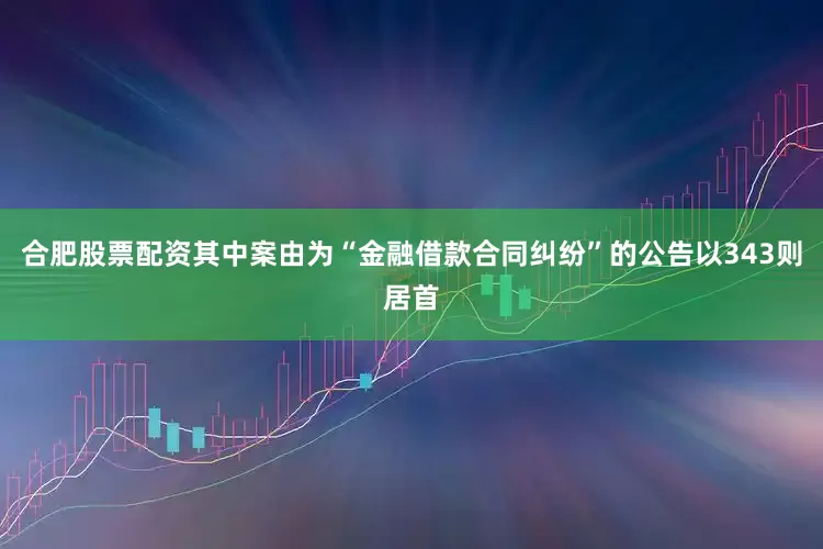 合肥股票配资其中案由为“金融借款合同纠纷”的公告以343则居首