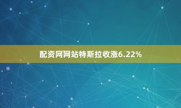 配资网网站特斯拉收涨6.22%