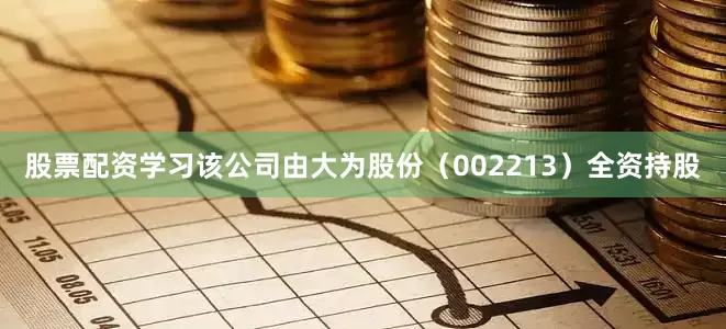 股票配资学习该公司由大为股份（002213）全资持股